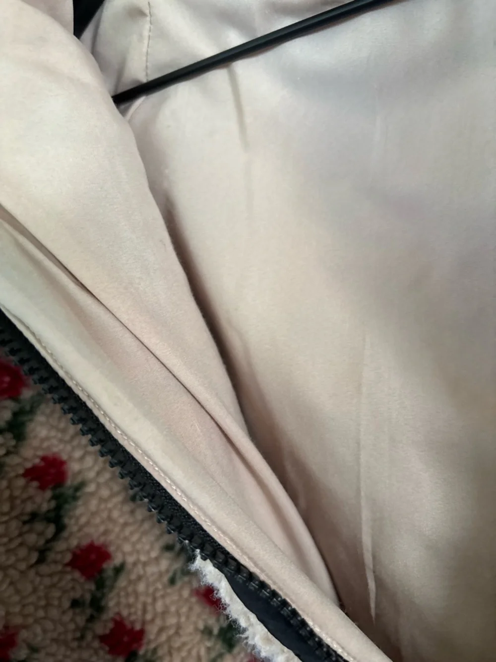 EUC PROMESA Cozy, Puffy Floral Fleece Half-Zip Pullover Jacket, Sold Out, S - Picture 8 of 16